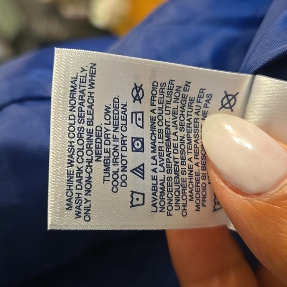 Lands End Down Filled Polka Dot Puffer Pocket Hyper Dry Water Resistant Vest NWT - Picture 16 of 16